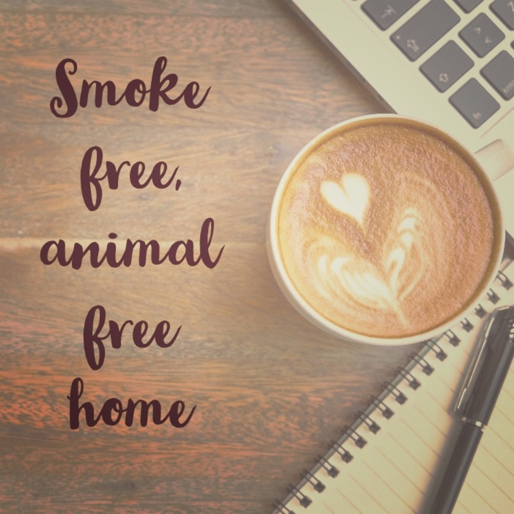 Smoke free and animal free home